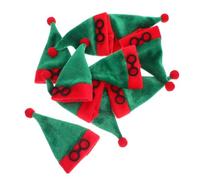 ULTECHNOVO 10 Pièces Mini Hats for Wine Bottles Soft Lint Christmas Covers Portable Festive Table Decorations Adorable Holiday Bottle Sleeves for Crafts and Parties