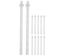 ULTECHNOVO 12 tiges poussoir chasse d'eau WC à rallonger | Tiges blanches filetées à couper pour bouton de réservoir, accessoires WC suspendu et chasse d'eau