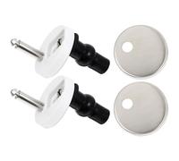 ULTECHNOVO 1ensemble Kit de Fixations pour Abattant de Toilette Acier Inoxydable Charnières de Remplacement Faciles à Installer Compatible avec Sièges Standards