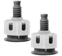 ULTECHNOVO 2 Pièces Bouton de Chasse D'eau Rond Noir pour Réservoir de | Plastique, Installation sans Effort, Compatibilité, Action de Rinçage Fluide, Salle de Bain