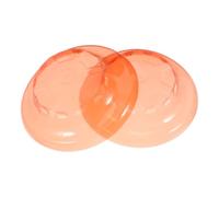 ULTECHNOVO 2 Pièces Couvercle de Détecteur de Fumée, Housse de Protection en Abs Orange, Protection Anti-Fausses Alertes, pour Maisons et Bureaux, Couverture de Détecteur D’Alarme