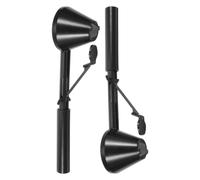ULTECHNOVO 2 Pièces Cuillère Doseuse à Café en Plastique Noir avec Entonnoir Réutilisable pour Mesurer Café Moulu et Ingrédients de Cuisson en Milieu Professionnel ou Pâtisserie