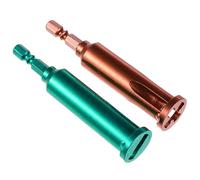 ULTECHNOVO 2 Pièces Outil de Câblage Électrique en Acier au Carbone Poignée Hexagonale 1/4, Séparateur Connecteur Automatique pour Dénuder et Torsion de Fils 2,5 à 4,0 Mm²