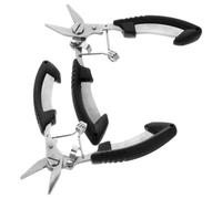 ULTECHNOVO 2 Pièces Pince à Poisson, Ciseaux de Pêche Multifonctions | Paquet Oxford Inclus, Noir, Prise Facile et Contrôle Précis, Outil Compact pour Pêche, Usage Quotidien