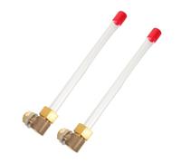 ULTECHNOVO 2 Pièces Tube de Niveau Liquide Acrylique Transparent 20cm pour | Observation Visuelle Instantanée, Montage Vertical, Marquage Clair, Usage pour Réservoir D'eau et Incendie