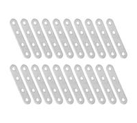ULTECHNOVO 20 Pièces Équerre de Fixation INOX en Acier Argenté 77mm, Résistance la Corrosion, Facile à Installer pour Fabrication de Meubles et Bricolage