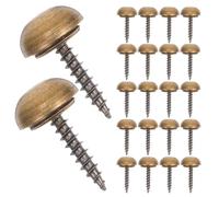 ULTECHNOVO 24 Ensembles Vis Décorative en Cuivre Auto-perceuse, avec | Finition Bronze Élégante, Lot de Sets de Pièces, pour Boîtes et Armoires, Installation Simple et Coordination Soignée