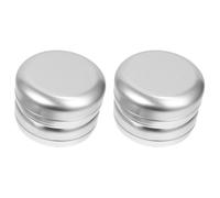 ULTECHNOVO 4 Pièces Boîte à Savonnette en Aluminium 100ml Compacte | Usage Maison et Voyage, Étanche, Argenté, Rangement Pratique pour Accessoires et Crème