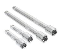 ULTECHNOVO 4 Pièces Rallonge pour liquet Électrique 1/4 | Usage Maison et Atelier de Réparation, Structure Stable, Surface Lisse, Argenté, Fiable et Peu Déformable