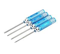 ULTECHNOVO 4 Pièces Titane Tournevis Hexagonal Clé Outil Métal Hexagonal Kit de Tournevis Hexagonal pour Hélicoptère Rc 1. 5Mm 2. 0Mm 2. 5Mm 3. 0Mm