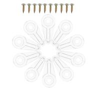 ULTECHNOVO 50 Pièces Clip de Fixation pour Vitre D’Armoire en Acrylique