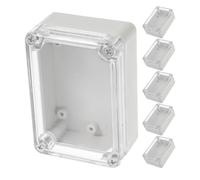 ULTECHNOVO 6 Pièces Boîtier Extérieur Étanche en Abs As Couvercle Transparent pour Module de Sécurité, Protection la Poussière et Câblage Clair en Extérieur