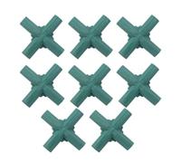 ULTECHNOVO 8 Pièces Accessoire Jardinage en Nylon Vert Support Stable et Effet de Fixation, Connecteur Cinq Trous pour Tube de Support de Jardin, pour Usage Domestique et Jardin