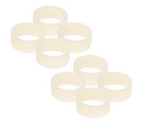ULTECHNOVO 8 Pièces Anneaux de Bougie Antidérapants en Silicone Beige | Collecte de Cire, Maintien Stable, Entretien Facile, pour Réunions et Usage Quotidien, Format Compact