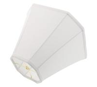ULTECHNOVO Abat-jour Carré en Tissu Naturel Blanc 15x33x25 Cm Pliable pour Lampe de Table, Remplacement Facile, Abat-jour en Lin Adapté Chambre et Salon, Abat-jour Carrés pour Lampes de