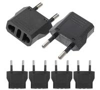 ULTECHNOVO Adaptateur Prise US Compact et Léger, Convertisseur Domestique en Abs et Cuivre, Pack de 6 pour Maison et Bureau, pour Voyages