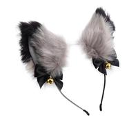 ULTECHNOVO Bandeau Serrage-tête Décoratif Créatif Oreilles de Renard avec Clochettes Dorées en Tissu Adapté la Plupart des Tailles, pour Fête D'anniversaire et Cosplay