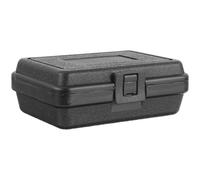 ULTECHNOVO Boîte à Outils Rigide Noire Petite pour Mécanicien, Étui Portable Étanche pour Accessoires de Quincaillerie, Mallette de Transport Extérieur pour Électricien