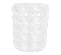 ULTECHNOVO Boîte à Pinceaux de Maquillage en Cristal à Motif Diamant Seau de Rangement Transparent pour Pinceaux Stylos et Cosmétiques Grosse Capacité pour Organisation Bureau