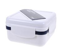 ULTECHNOVO Boîte Bento Compartimentée Carrée, Micro-ondable, Portable | PP et Silicone, Couvercle, Format Compact, Prise en Main Confortable, pour Repas Quotidiens