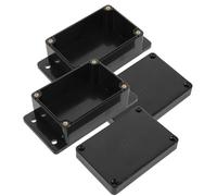 ULTECHNOVO Boîte de Jonction Étanche Facile à Utiliser en Plastique 2 Pièces Noire sans Découpe de Câble, pour Protection Électrique Extérieure et Projets DIY