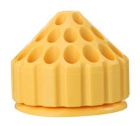 ULTECHNOVO Boîte de Rangement pour Embouts de Meulage Rotative, Abs Jaune | Structure Alvéolée, Stable et Gain de Place, Coffret 1 Pièce pour Forets et Tarauds