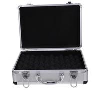 ULTECHNOVO Boîte de Rangement pour Outils en Alliage D'aluminium Argenté, Mallette Portable Pratique et Sécurisée pour Perceuse Électrique et Lettres à Domicile
