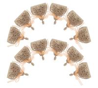 ULTECHNOVO Boîtes à Dragées Ajourées Ruban Doré 25 Pièces pour Mariage et Enterrement de Vie de Jeune Fille Emballage Pailleté pour Bonbons et Chocolats