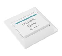 ULTECHNOVO Bouton Poussoir Blanc Étanche pour Contrôle D'accès Porte, Résistant aux Chocs L'abrasion, Plaque Murale en Plastique et Métal, pour Salles de Conférence