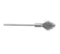 ULTECHNOVO brosse à roue métallique grossière Brosse métallique Rotative pour Perceuse Tige Longue Acier Argent Brosse de Nettoyage pour Enlever la Rouille et Polir les Zones Difficiles