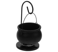 ULTECHNOVO Brûleur à Cire Fondue de Chaudron en Céramique et Fer Noir, Portable et Léger, Diffuseur de Fondant Parfumé pour Décoration de Maison et Fête