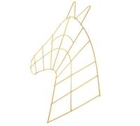 ULTECHNOVO Cadre de Couronne en Métal Doré Pratique Surface sans Bavure, Support pour Plantes et Décoration de Porte D'entrée Automnale Noël