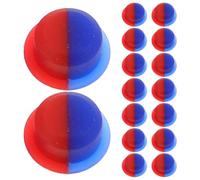 ULTECHNOVO Capuchons Indicateurs de Température Rouge et Bleu en Silicone avec Installation Facile et Identification Claire 20 Pièces pour Robinet pour Salle de Bain et Réparations