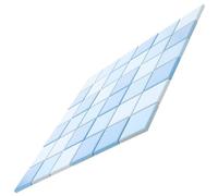 ULTECHNOVO Carrelage de Piscine Mosaïque Décorative en Céramique Bleu sans Joint 36pcs Facile à Poser Usage Multiple et Résistant pour Salon ou Hôtel