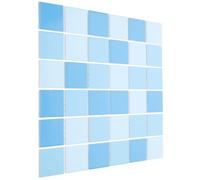 ULTECHNOVO Carrelage de Piscine Multi-usages et Résistant sans Joint en Céramique Bleu 36 Pièces Facile à Utiliser pour Piscines Paysagères et Hôtels