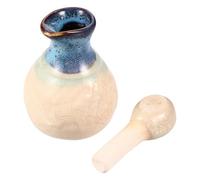 ULTECHNOVO Céramique Flacon Blanc et Parfum Huiles Essentielles | Décor de Bureau Élégant, Usage Pratique et Portable, Facile à Utiliser, pour Application Parfumée