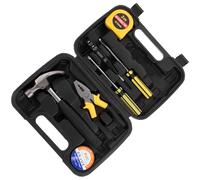 ULTECHNOVO Coffret Outils Complet Multi-Fonction en Plastique et Fer, Mini-kit D'outils Maison, Présent Fête des Pères pour Bricolage et Réparation Automobile