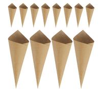 ULTECHNOVO Cônes en Papier Kraft pour Confettis de Mariage 60 Pièces Cornets à Confettis Forme Pétale pour Décoration de Fête et Présents Invités
