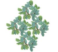 ULTECHNOVO Couronne Style Artisanale Verte en Bougeoir Plastique de Réutilisable 4 Pièces Ferme et Fête de Pâques pour Décoration Intérieure