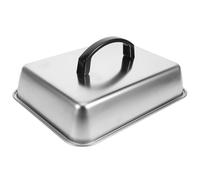 ULTECHNOVO Couvercle Rectangulaire Cuisson Grillage Résistant à Haute Température en Acier Inoxydable Surface Antiadhésive en Extérieur