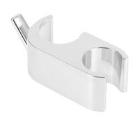 ULTECHNOVO Crochet Coulissant pour Barre Perçage en Abs Argenté, Support Antirouille pour Salle de Bain Humide