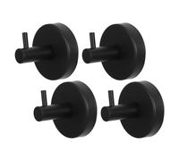 ULTECHNOVO Crochets à Ventouse en Acier Inoxydable 4pcs, Crochet Mural sans Perçage, Amovible et Résistant pour Serviettes et Robes, Cuisine