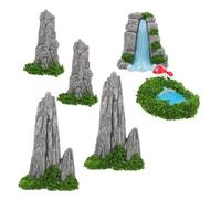 ULTECHNOVO Décor Miniature de Micro-Paysage Mini Cascade en Résine