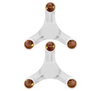 ULTECHNOVO Douille de Conversion E27 Triple Tête Blanche en Abs Résistante la Corrosion la Température pour Lampe LED ou Économie D'énergie, Lot de 2 Pièces pour Usage Domestique