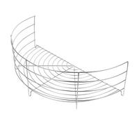 ULTECHNOVO Égouttoir à Huile Semi-circulaire en Acier Inoxydable, Grille de Vidange Facile à Installer Cuisine Domestique et Hôtel