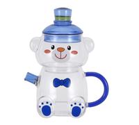 ULTECHNOVO Ensemble Carafe et Tasse en Verre Ours 500ml 400 Ml | Verre, Passe au Lave-vaisselle Micro-ondes, Nettoyage Facile, Cuisine et Réunions Familiales