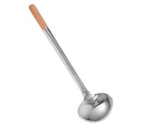 ULTECHNOVO Grosse Cuillère à Louche en Acier Inoxydable Manche Long Ergonomique Argenté, Facile à Nettoyer, pour Usage Professionnel et Domestique Cuisine