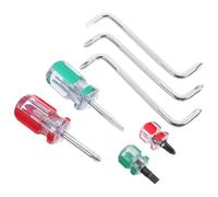 ULTECHNOVO Jeu de Tournevis Plat Coudé en Acier Chrome-vanadium, Petit Tournevis pour Espaces Étroits, 1 Set, pour Travaux de Précision et Accès Difficile