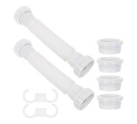 ULTECHNOVO Kit D’Extension de Bonde D’évier Flexible en Plastique Blanc