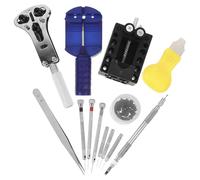 ULTECHNOVO Kit de Réparation Horloger 31 Pièces Outils en Acier Inoxydable et Plastique pour Démontage et Remplacement de Bracelets de Montre à Domicile